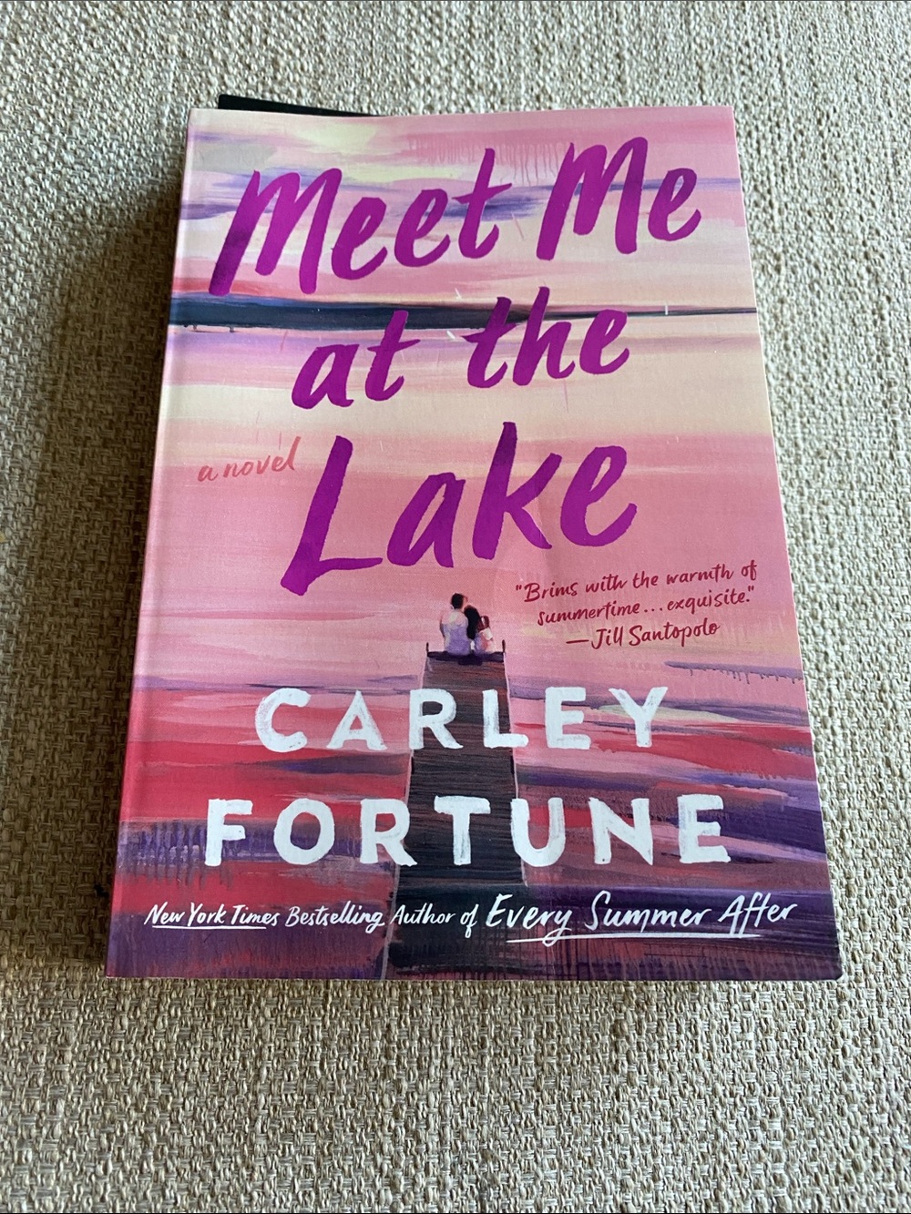 'Meet Me at the Lake' Pink Paperback Novel by Carley Fortune